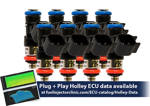 1000cc (100 lbs/hr at OE 58 PSI fuel pressure) FIC Fuel  Injector Clinic Injector Set for LS3, LS7, L76, L92, and L99 engines (High-Z)