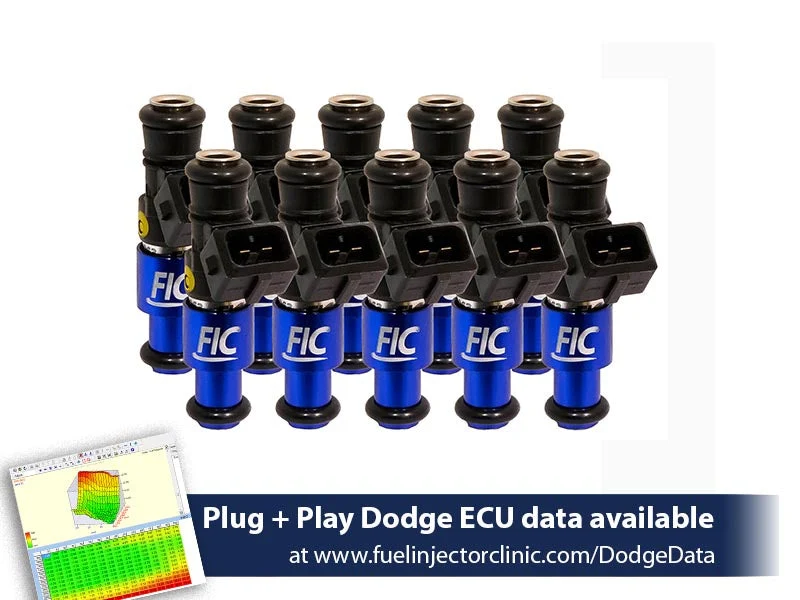 1200cc (Previously 1100cc) FIC Fuel Injector Clinic Injector Set for Dodge Viper ZB2 ('08-'10) VX1 ('13-'17)