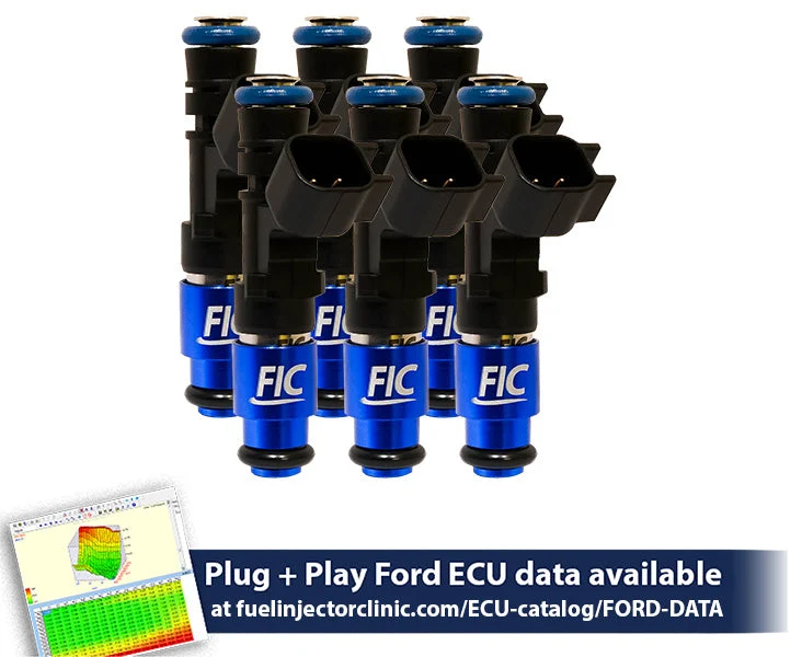 1650cc (160 lbs/hr at 43.5 PSI fuel pressure) FIC Fuel Injector Clinic Injector Set for Ford Falcon XR6T (BA/BF)