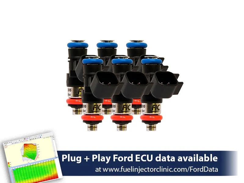 1650cc (160 lbs/hr at 43.5 PSI fuel pressure) FIC Fuel  Injector Clinic Injector Set for Ford Raptor (2010-2014) Injector Sets