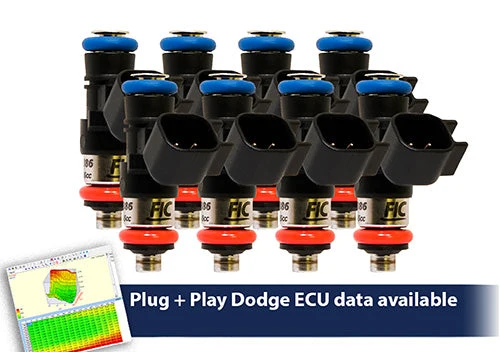 850cc (85 lbs/hr at OE 58 PSI fuel pressure) FIC Fuel Injector Clinic Injector Set for Dodge Hemi Gen 1-4 Whipple Supercharger(High-Z)