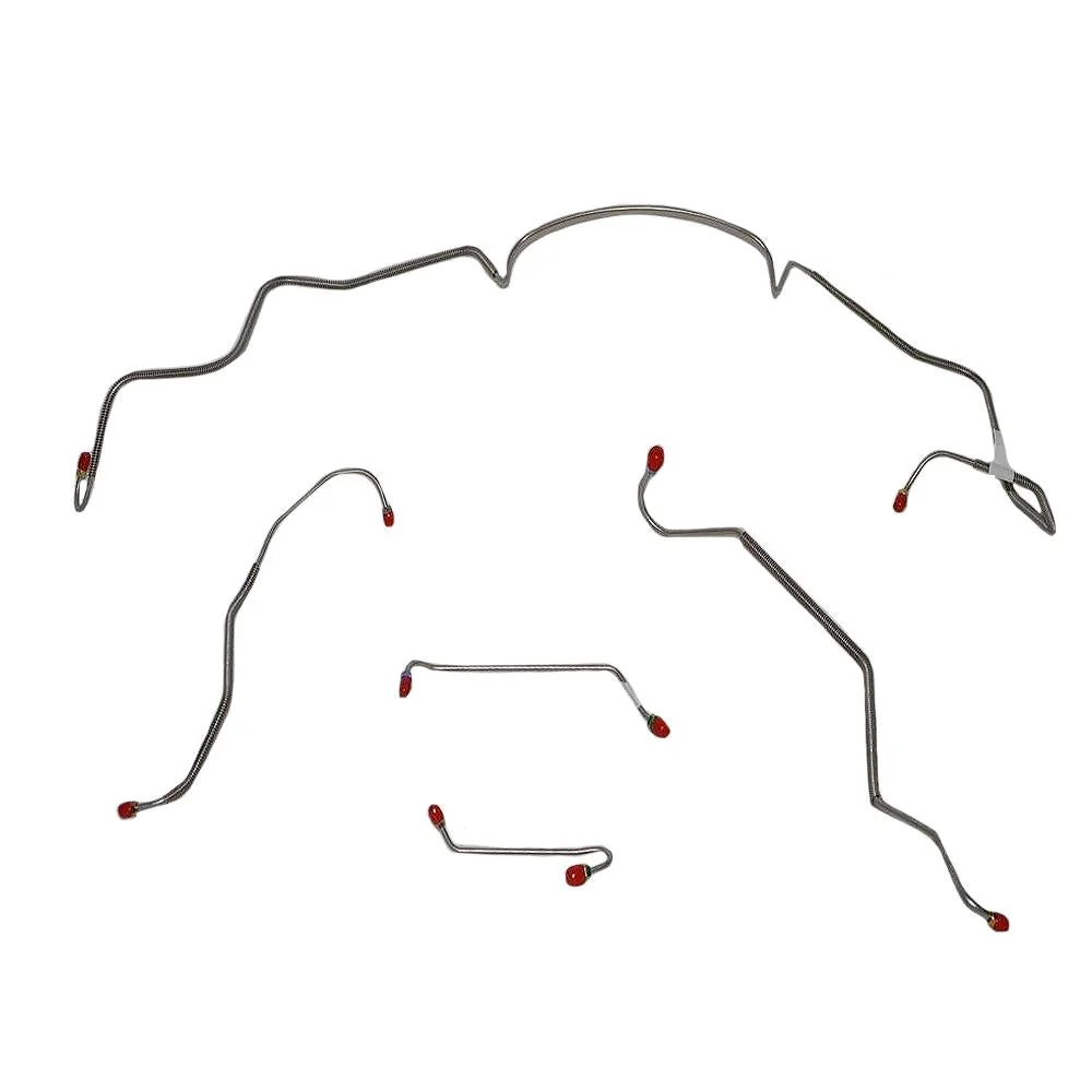 AKT6707- 67 Pontiac Lemans, GTO w/ Power Disc, Ram Air or HO Engine, 3/8 Port in Metering Valve; Front Brake Line Kit