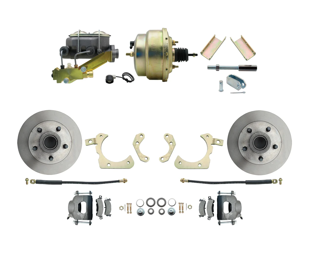 BDC0001- 55-57 Chevy Front Disc Brake Conversion Kit with 8 Booster