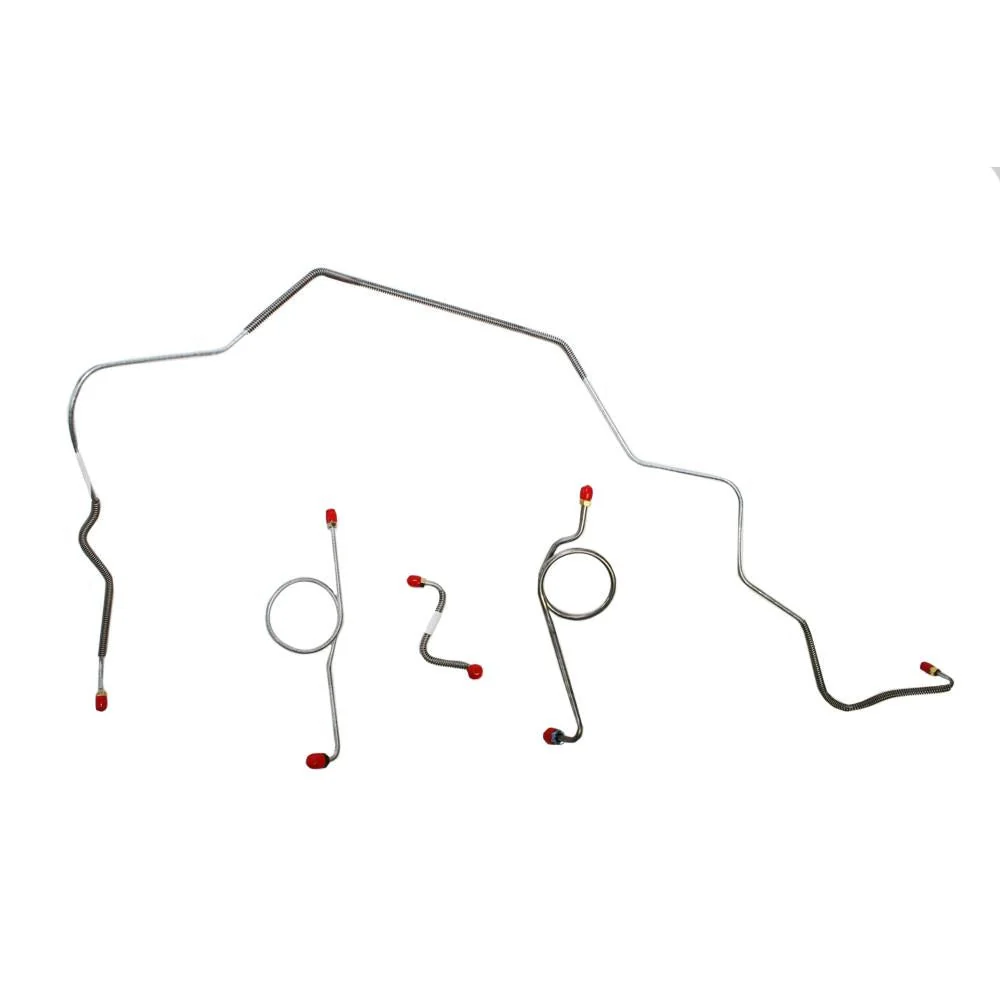 BKT6701- 67-68 Bel Air, Impala Standard Drum Brakes, Front Brake Line Kit - Image 2