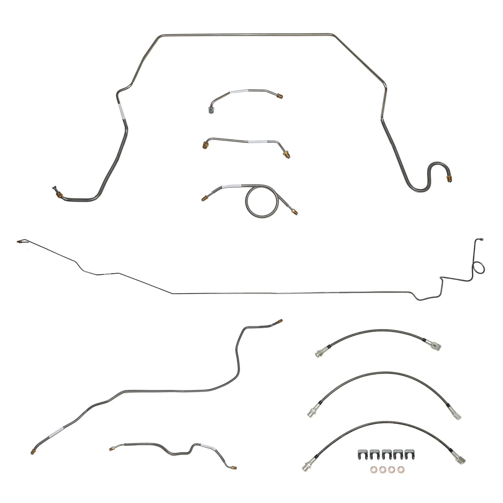 1974-80 International Scout II; Complete Brake Line and Hose Kit - Image 2