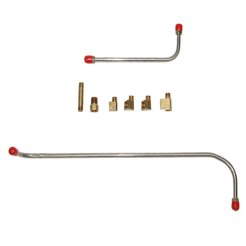 BPC5602- 56 Chevy Bel Air, Impala 265CID 8cyl 2x4 Carbs, Set Pump-Carb, Fuel Line, 2 Lines w/ 6 Fittings