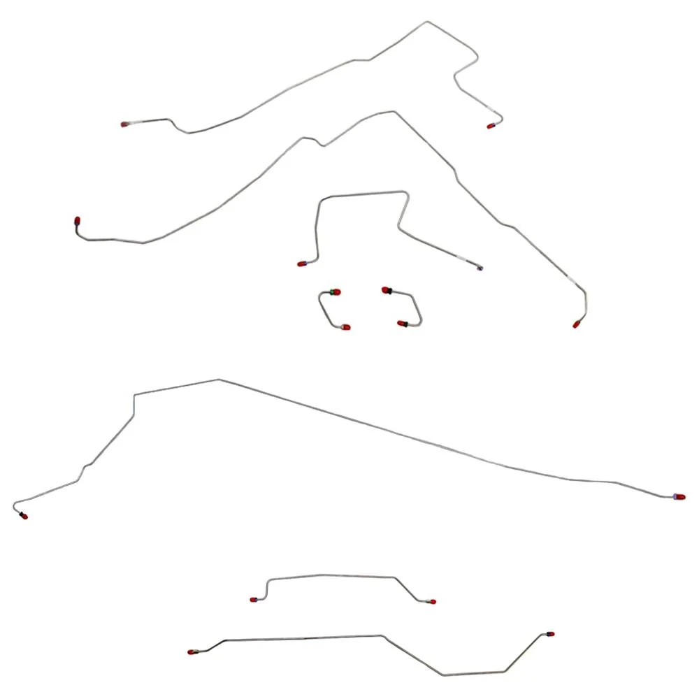 CBK0007- 97-06 Jeep Wrangler TJ w/o ABS, Dana 35; Complete Brake Line Kit - Image 2