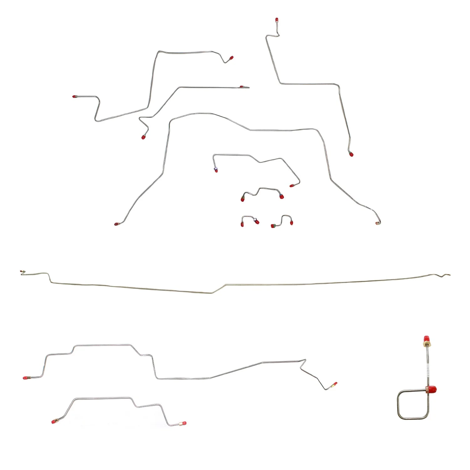 CBK0080- 95-97 Dodge Ram 2500 4wd, AWABS, Quad Cab/Long Bed; Complete Brake Line Kit - Image 2