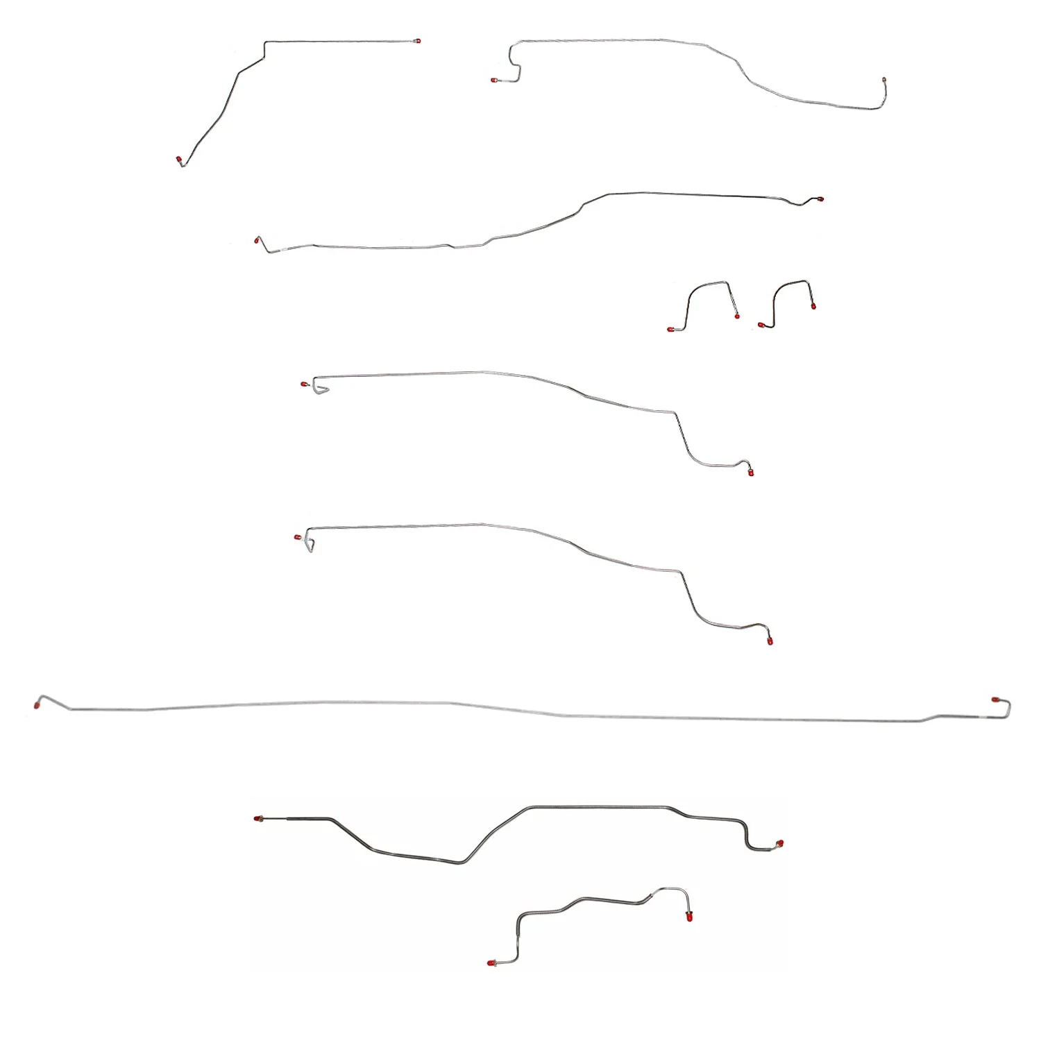 CBK0095- 03-04 GM 1500 Truck, 4wd, Reg Cab/Long Bed; Complete Brake Line Kit - Image 2