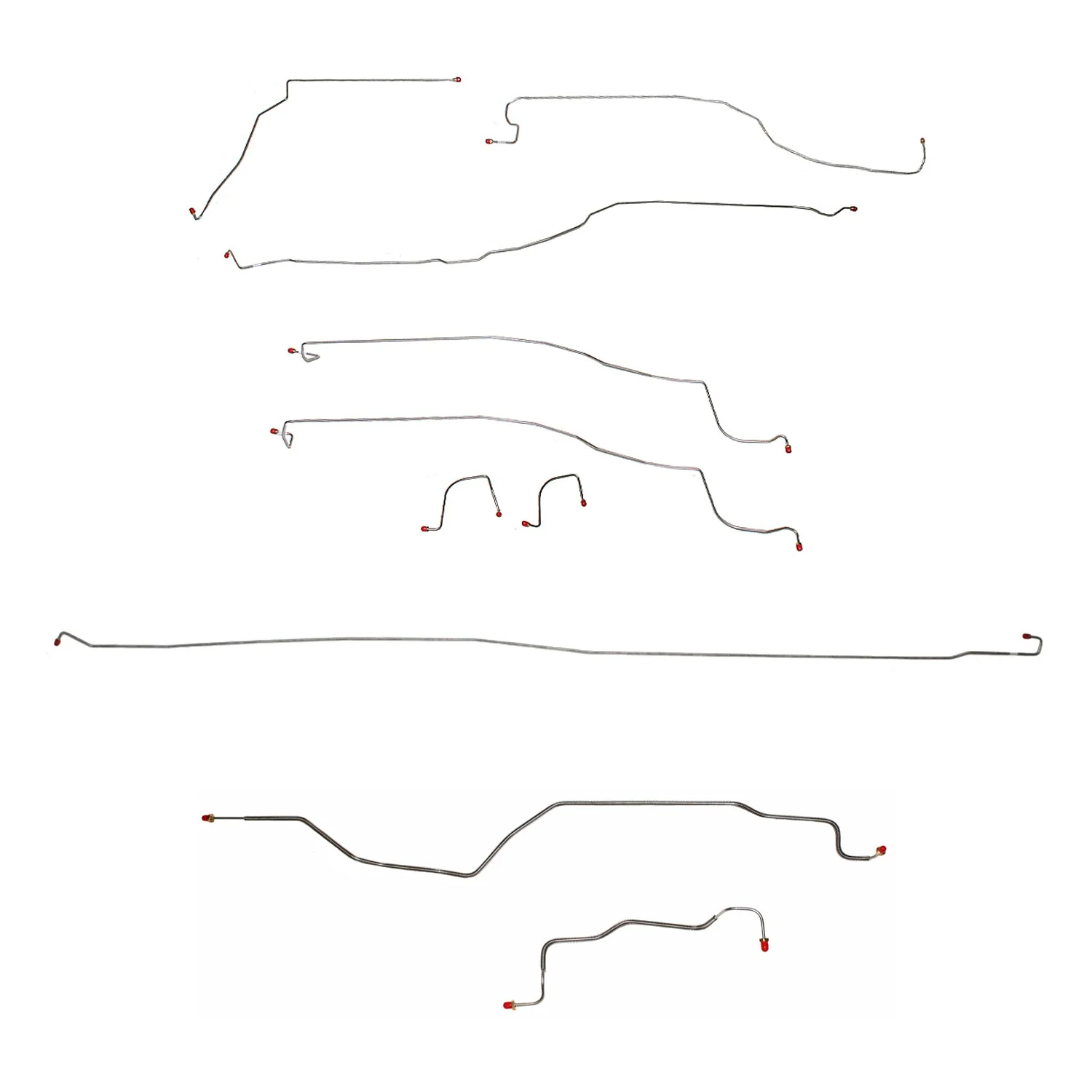 CBK0103- 03-04 GM 1500 Truck, 4wd, Reg Cab/Short Bed; Complete Brake Line Kit - Image 2