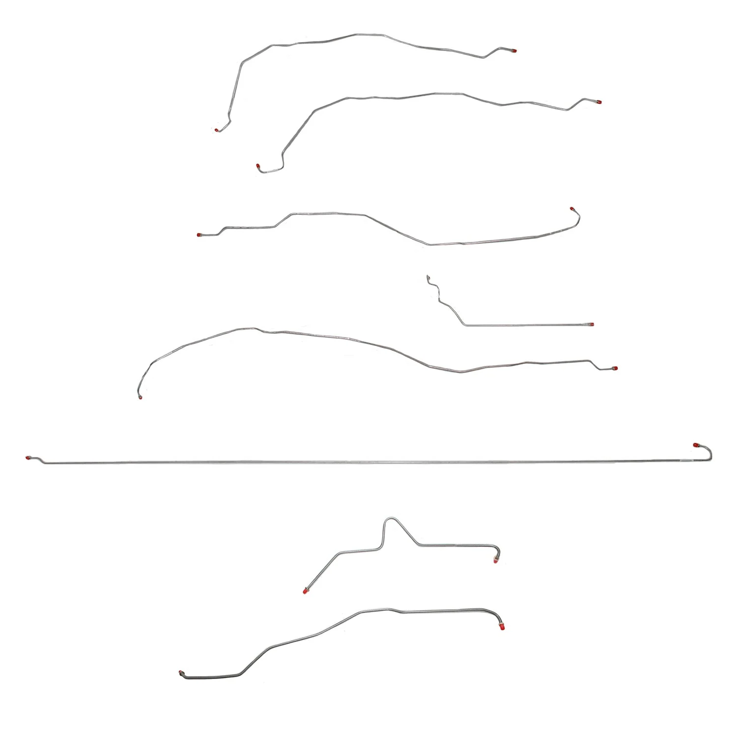 CBK0106- 01-07 GM 2500HD, 6.0 V8, Ext Cab/Short Bed; Complete Brake Line Kit