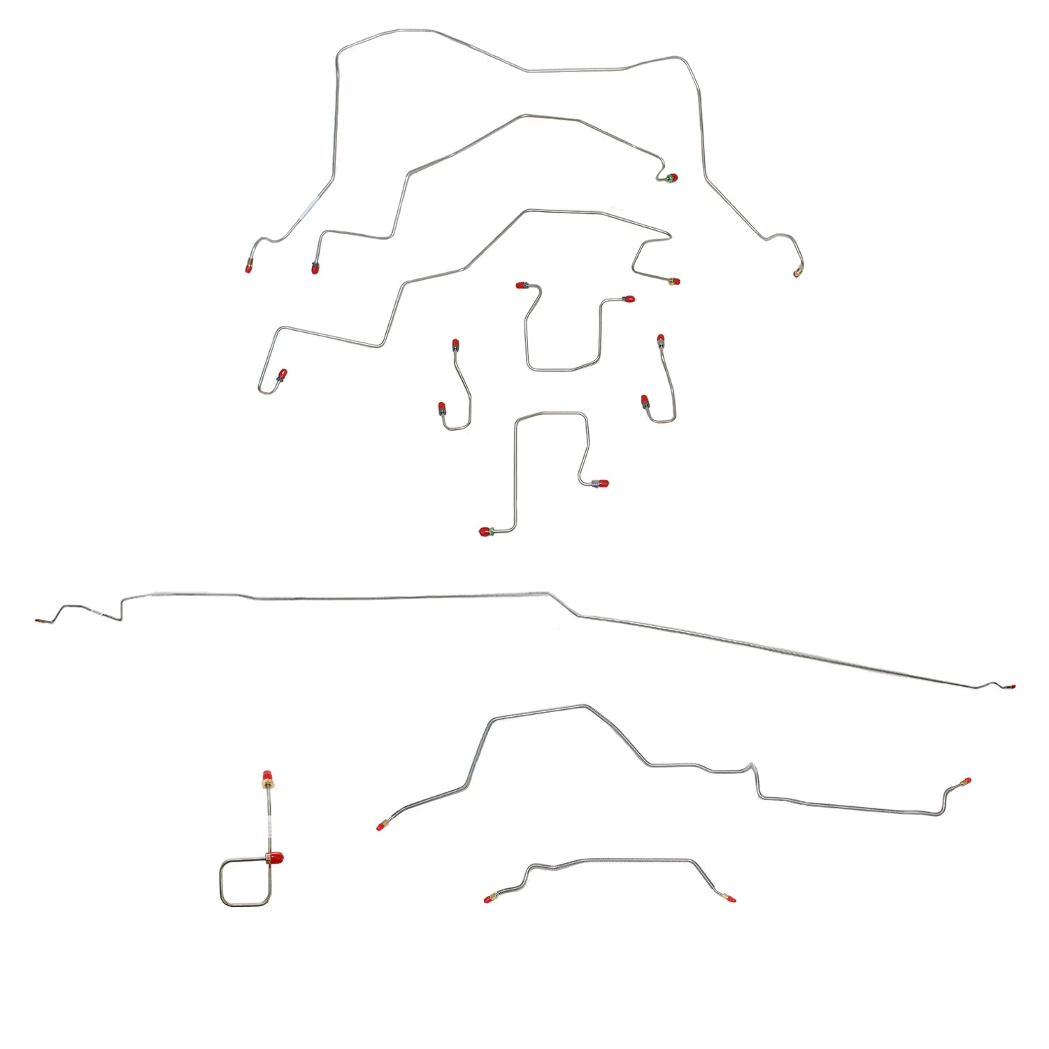 CBK0124- 98-01 RAM 2500, MAN, 4WD, REAR ABS, EXT CAB, SHORT BED BRAKE LINE KIT - Image 2