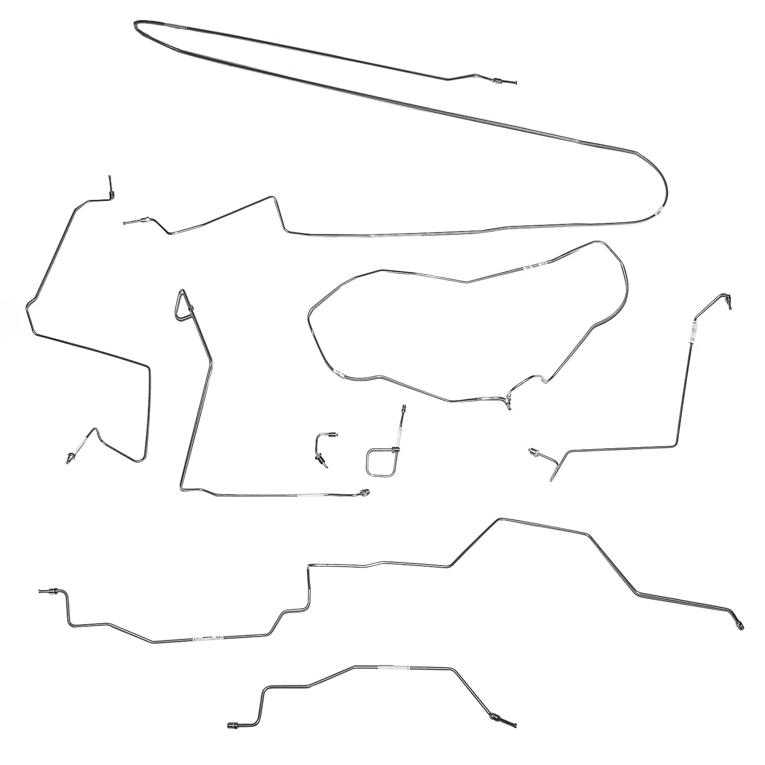 CBK0169- 94-97 Ram 1500, 4 WD, All ABS, Reg Cab, Long Bed Brake Line Kit - Image 2