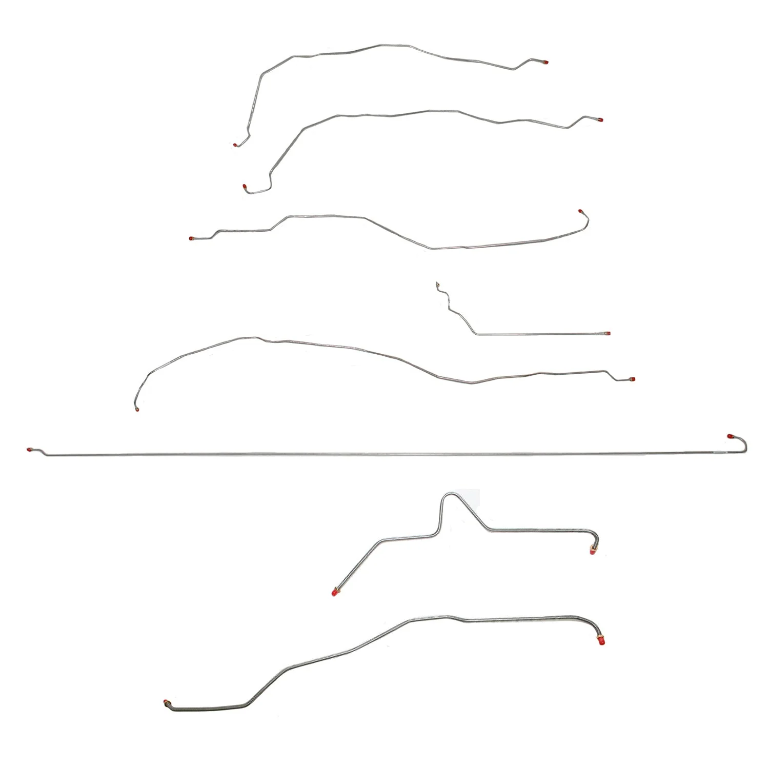 CBK0255- 01-07 GM 2500HD Ext Cab, Long Bed, 6.0L; Complete Brake Line Kit