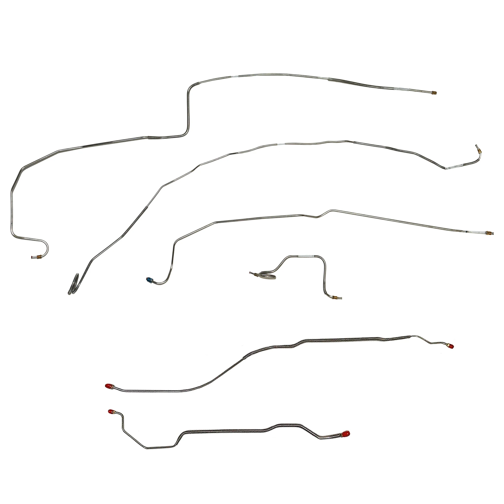 CBK0419SS- 67-68 Chevy Camaro with Rear Multi-Leaf, Disc Conversion Brake Line Kit; Stainless
