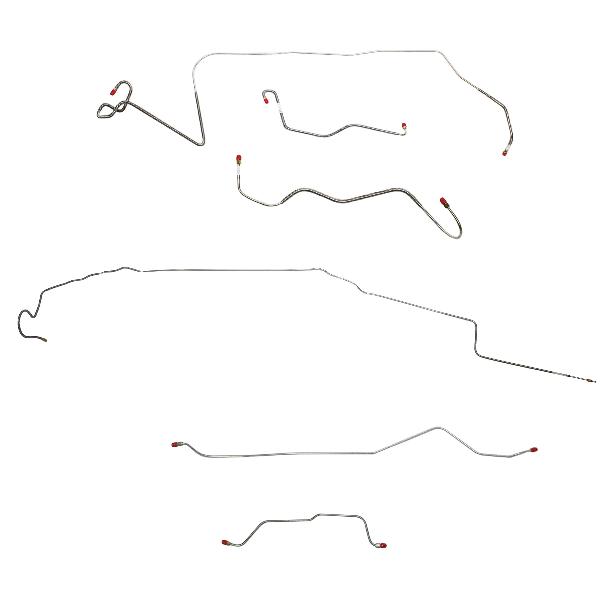 CBK0536- 1966 MOPAR A-body w/ Standard Brakes, 7-1/4'' or 8-1/4'' Axle; Complete Brake Line Kit - Image 2