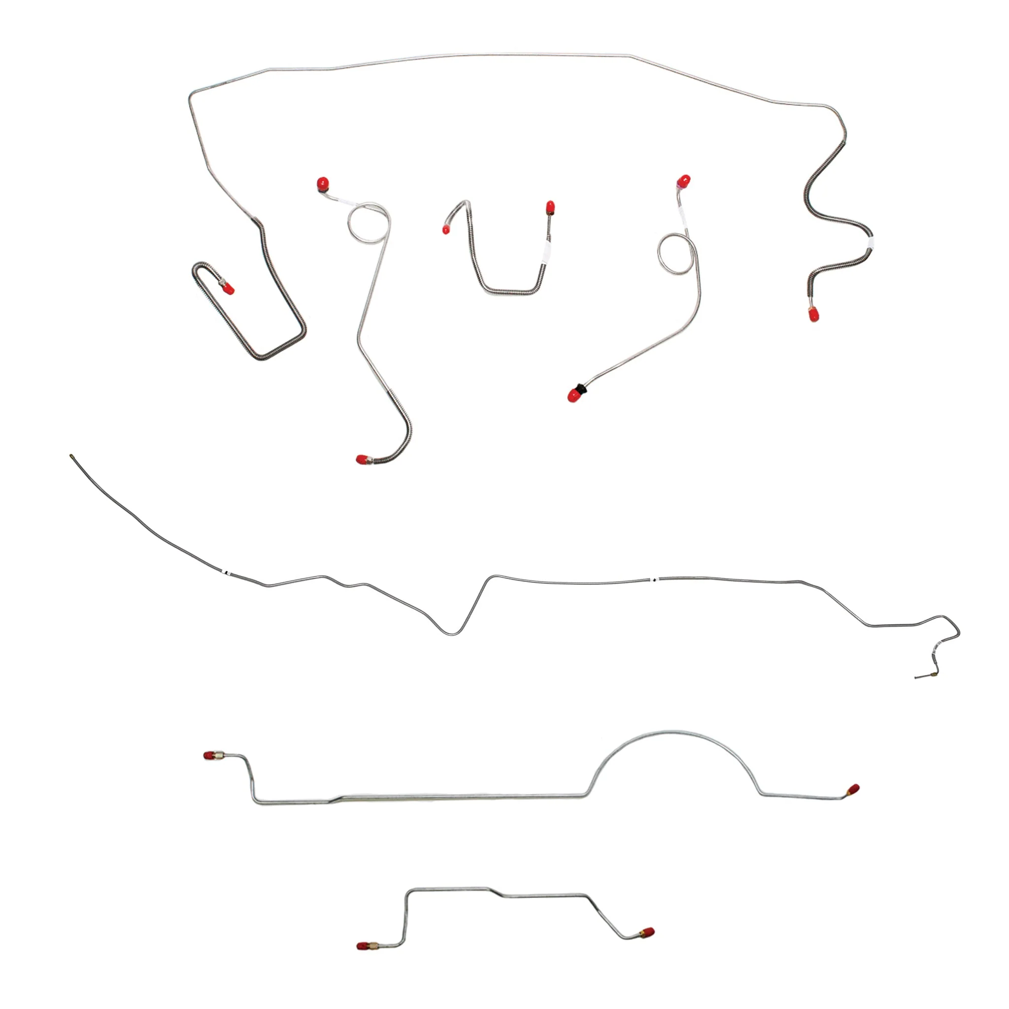 CBK0589- 1970 MOPAR A-body w/ Power Drum, 8-3/4'' Axle; Complete Brake Line Kit - Image 2
