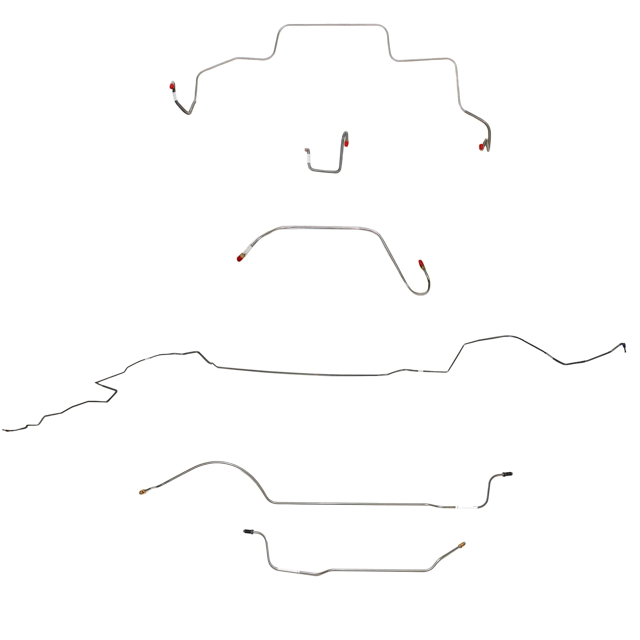 CBK0634- 1966 MOPAR B-body w/ Power Drum, Right Front OVER Frame w/ Hump OVER Firewall, Hemi, 8-3/4'' Axle; Complete Brake Line Kit - Image 2