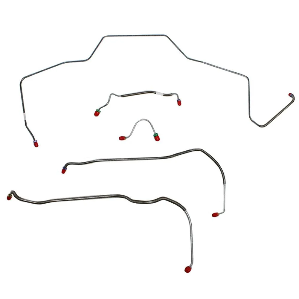 CKT6803- 68 Chevy Malibu, Chevelle, El Camino, (Except Super Sport) w/ Power Disc Brakes, Front 5pc Line Set - Image 2