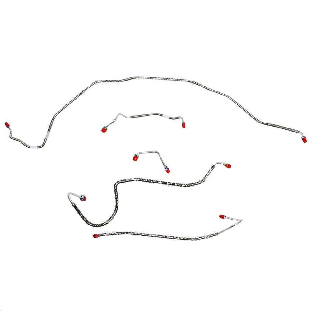 CKT7004- 70 Chevy Chevelle, Malibu, El Camino w/ Standard Disc Brakes, Front 5pc Brake Line Set - Image 2
