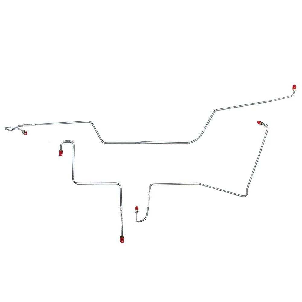 DKT6601- 66 Ford Fairlane w/ Manual Drum Brakes; 3pc Front Brake Line Set - Image 2