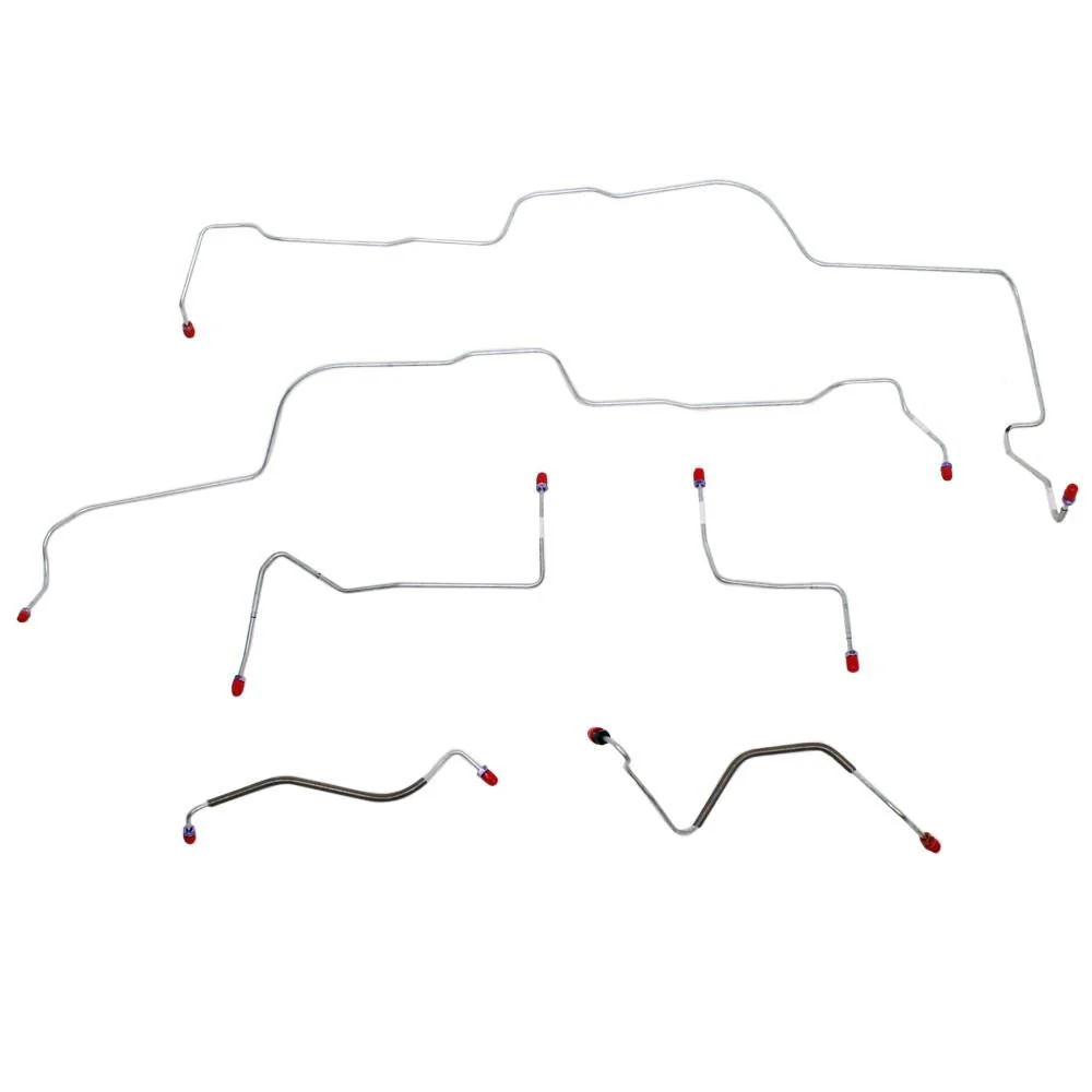 DKT7001- 70-71 Ford Fairlane, Torino w/ Power Disc Brakes; 6pc Front Brake Line Set - Image 2
