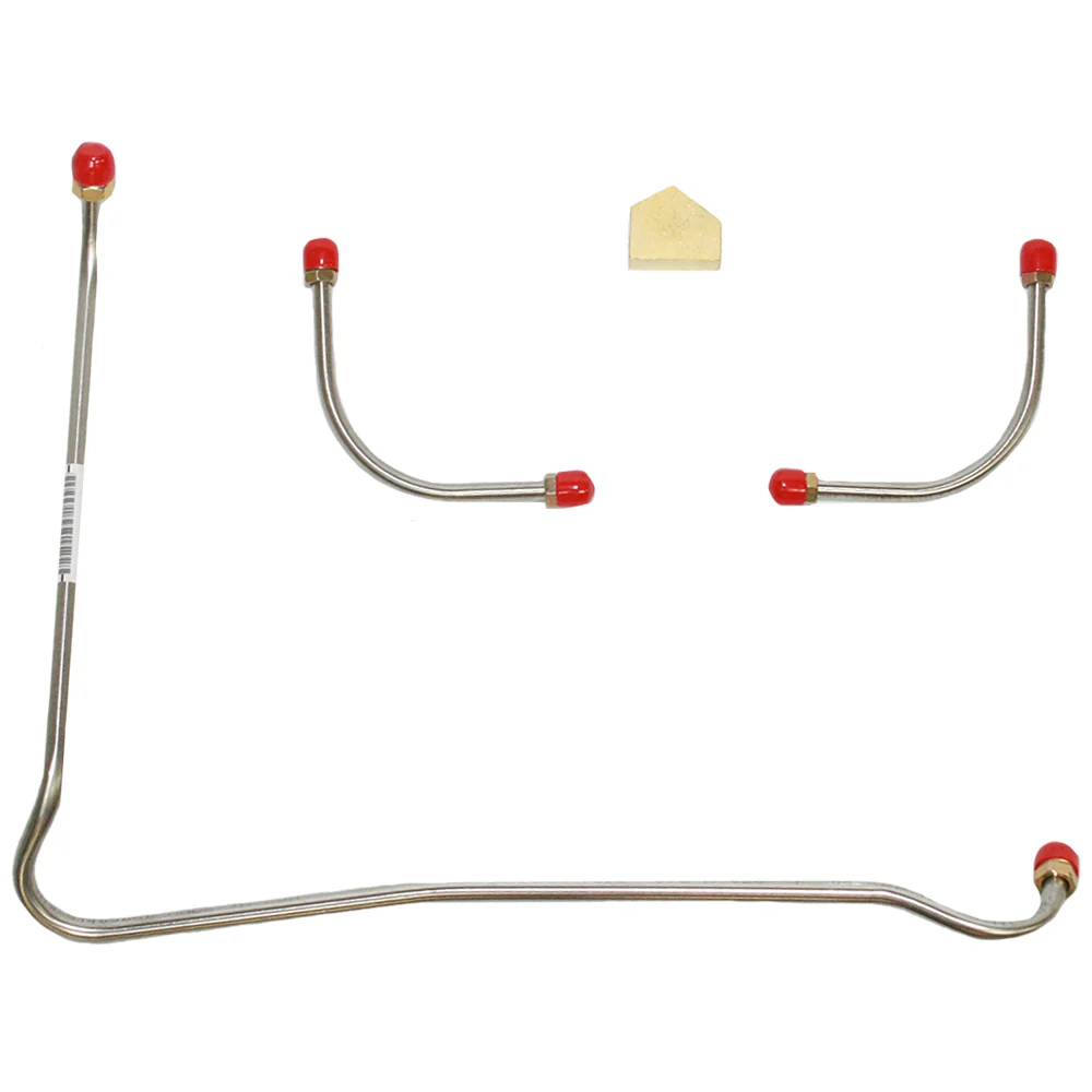 FPC6775- 67-68 Chevy Bel Air, Biscayne, Caprice, Impala, Camaro, Z28, Chevelle, Malibu, El Camino, 396 CID/375 HP, Pump to Carb, 3 Line Kit & Brass BLK - Image 2