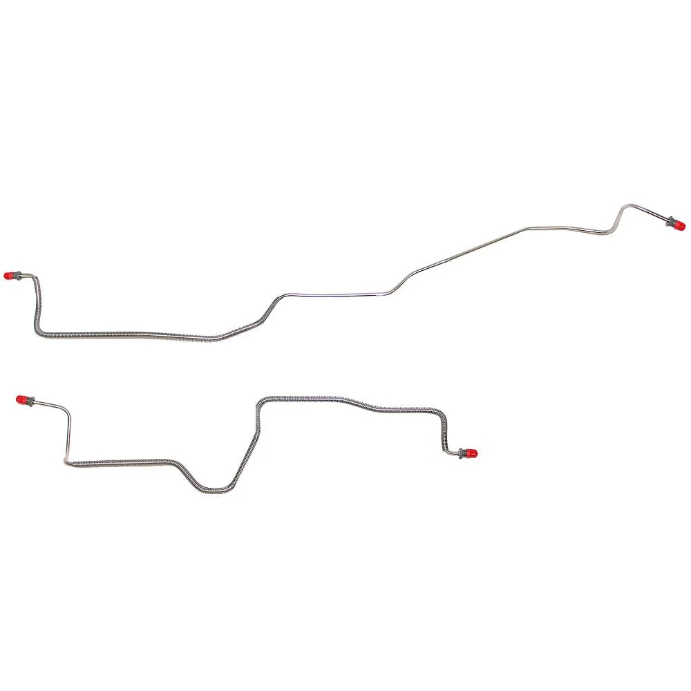 FRA8401- 84-92 Chevy Camaro/ Pontiac Firebird, w/ Rear Drum Brakes, Except Borg-Warner HD Axle, Rear Axle Brake Line Set - Image 2