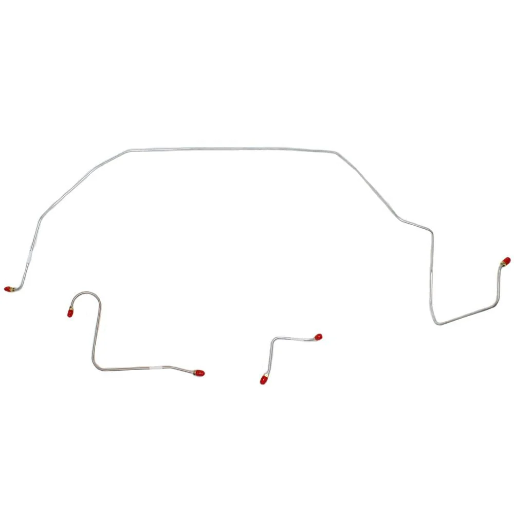 GKT6502- 65 Ford Galaxie w/ Power Brakes, Front 3pc Brake Line Set - Image 2