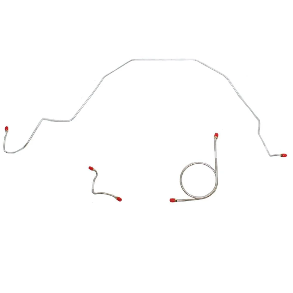 GKT6601- 66 Ford Galaxie w/ Standard Brakes, Front 3pc Brake Line Set
