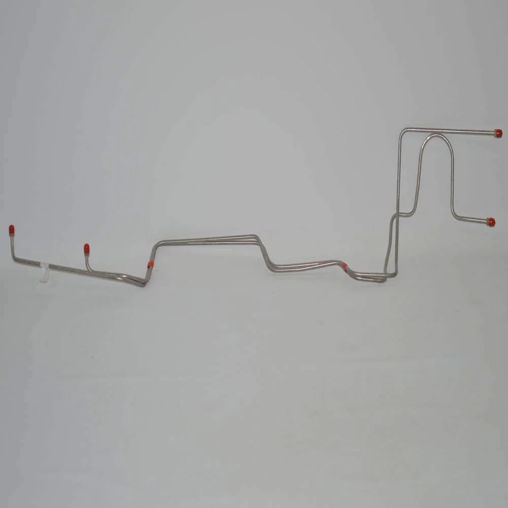 GTC6601OM- 66' Ford Galaxie, SM BLK w/ C4 Transmission, 2pc Transmission Cooler Line Set; Steel