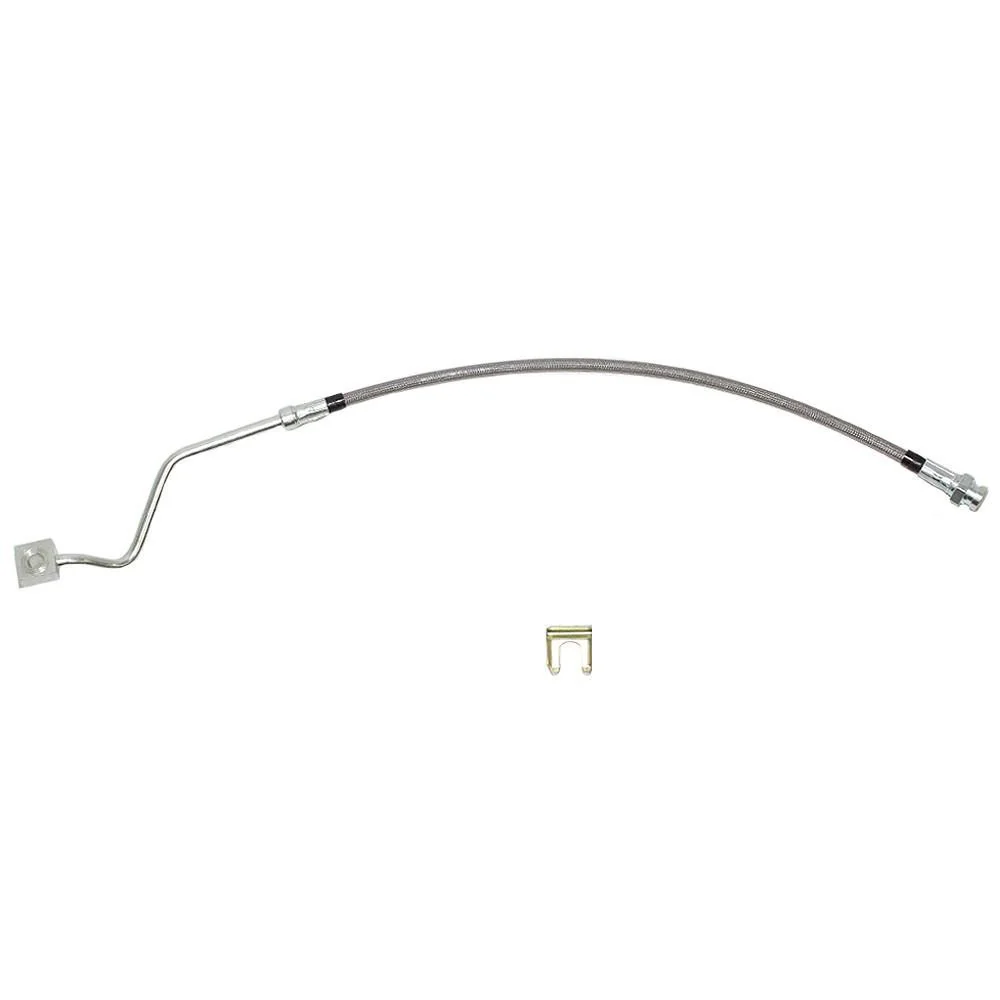 HSP0050SS- 99-04 Ford Superduty 4wd, AWABS, Left-Front Brake Hose; Stainless