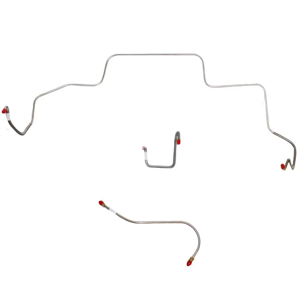 RKT6602- 66 Mopar B-Body, Power Brakes, Right-Front Line Routes OVER Frame & Straight Across Firewall, 3 Line Set