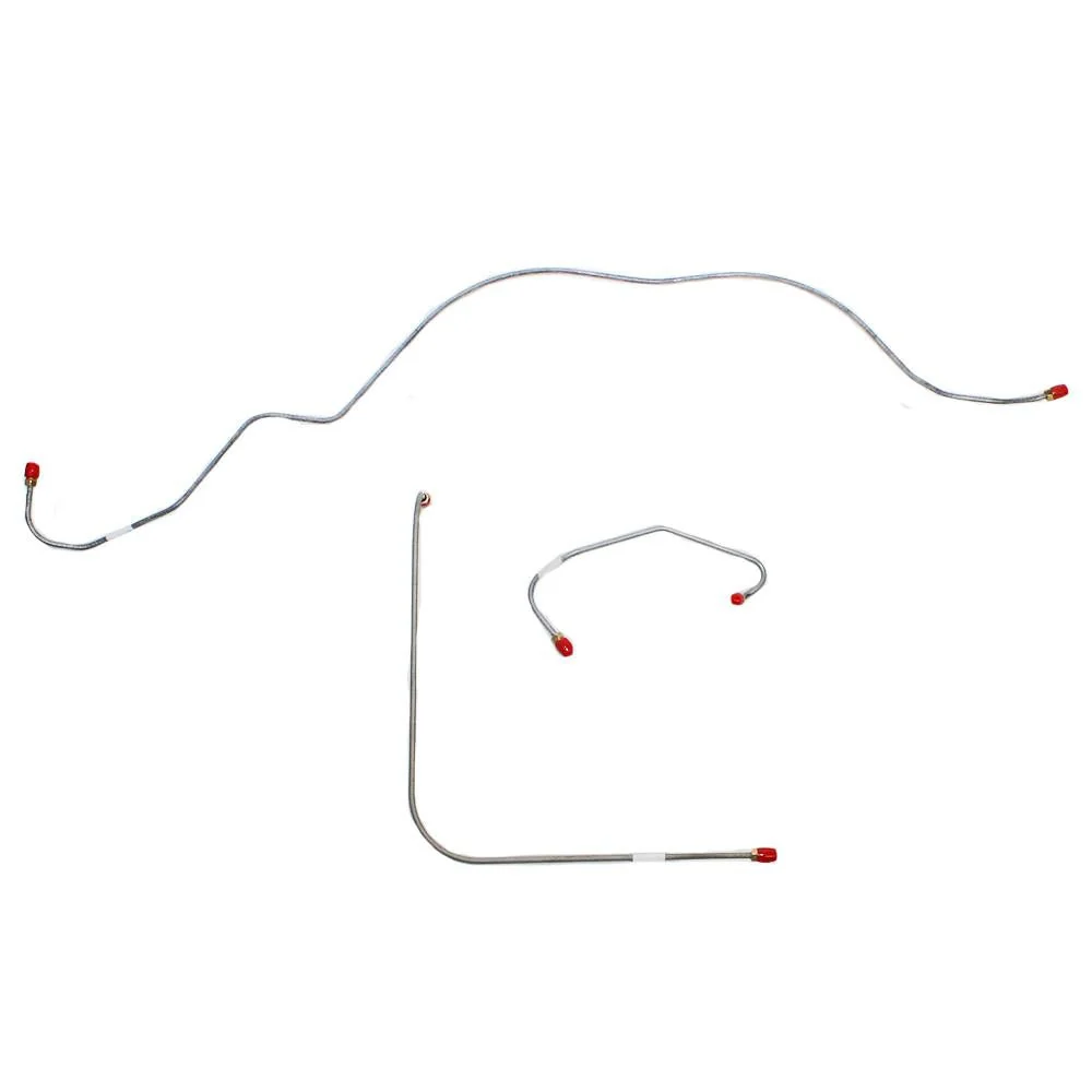 SKT5901- 59-60 Ford Thunderbird w/ Standard Brakes/ Power Brakes w/ Booster Mounted Under Dash; Front 3pc Brake Line Set - Image 2