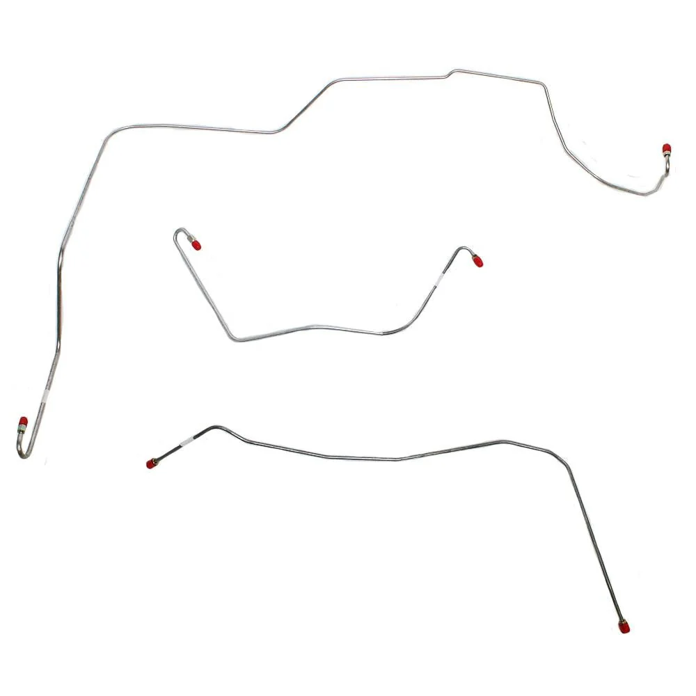 SKT6101- 61-62 Ford Thunderbird w/ Power Brakes Except Bendix Booster Octagonal Flange (from 10/61); 3pc Front Brake Line Set