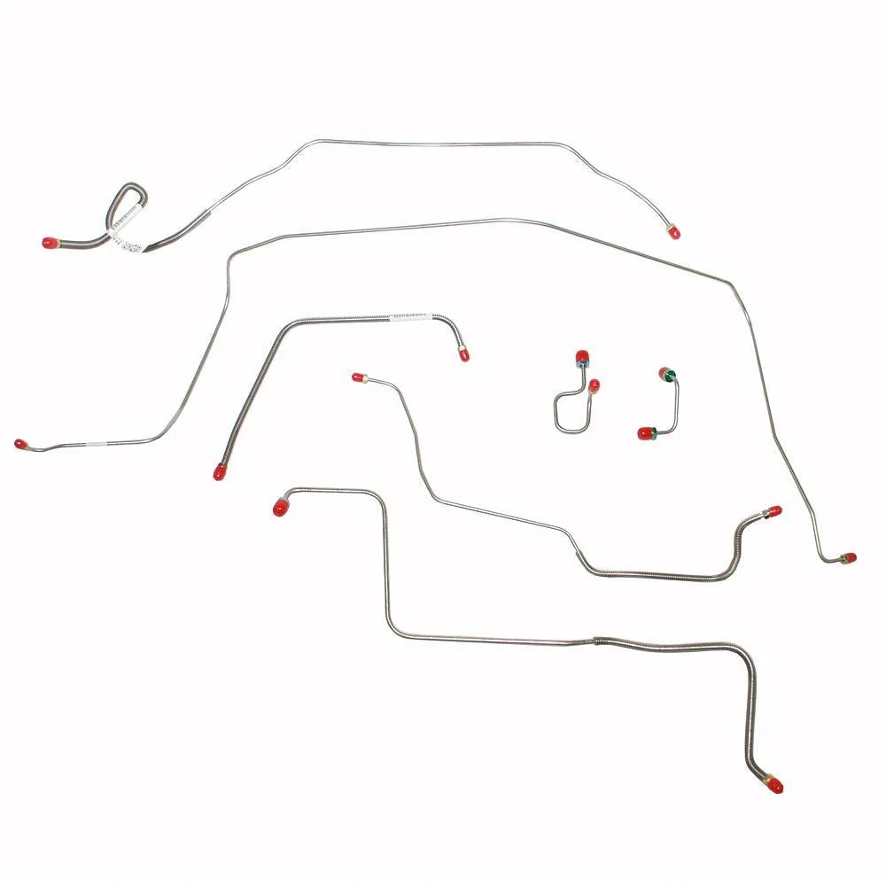 TKT7102- 71-72 Chevy C10/GMC C1500, 2wd, Power Brakes, 7pc Front Brake Line Set - Image 2