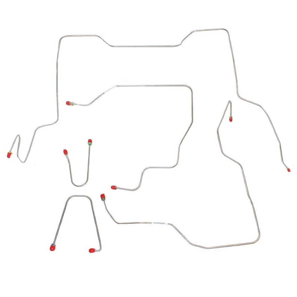 TKT9531- 95-00 GM 2500/3500 4x4 Front Brake Line Kit - Image 2