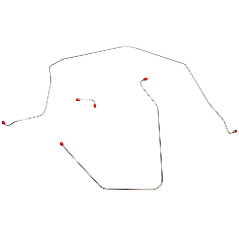 VKT6302- 63-64 Chevy Corvette, Power Brakes, Front 3pc Brake Line Set - Image 2