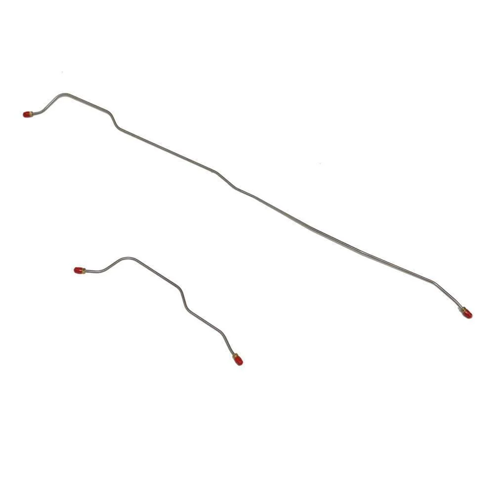 ZRA6403- 64-66 Ford Mustang, 8 or 9 Axle, Dual Exhaust; Rear Axle Brake Lines, 2pc Set - Image 2