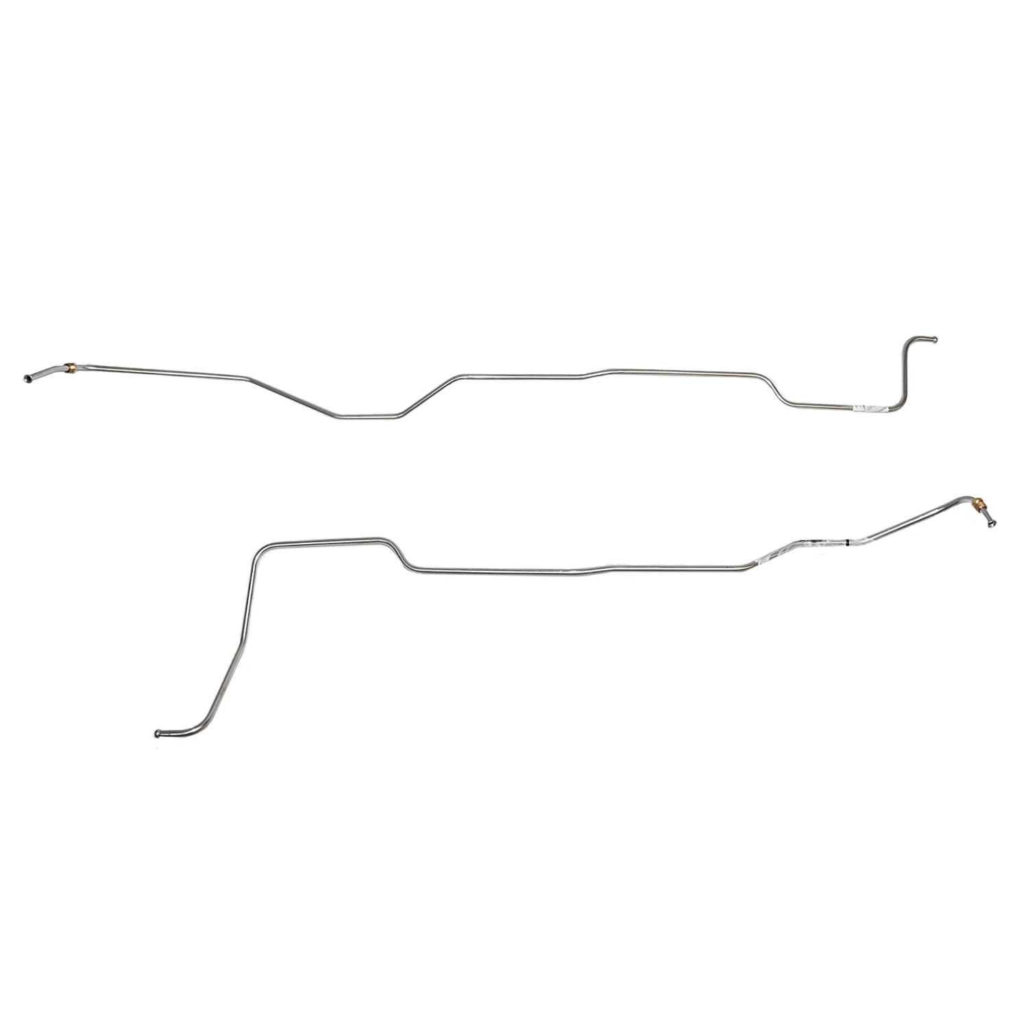 ZTC6401OM- 64-65' Ford Mustang, 6cyl, C4 Transmission Cooler Line Set, w/o Fittings at Radiator, 2pc Set; Steel