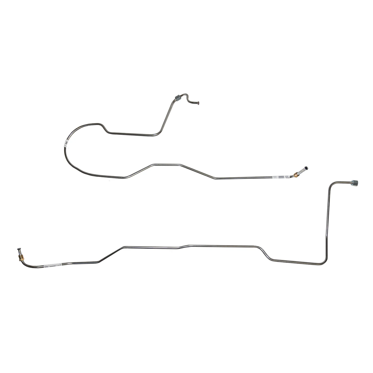 ZTC6701OM- 67-70' Ford Mustang, 6cyl. C4 Transmission Cooler Line, 2pc Set; Steel